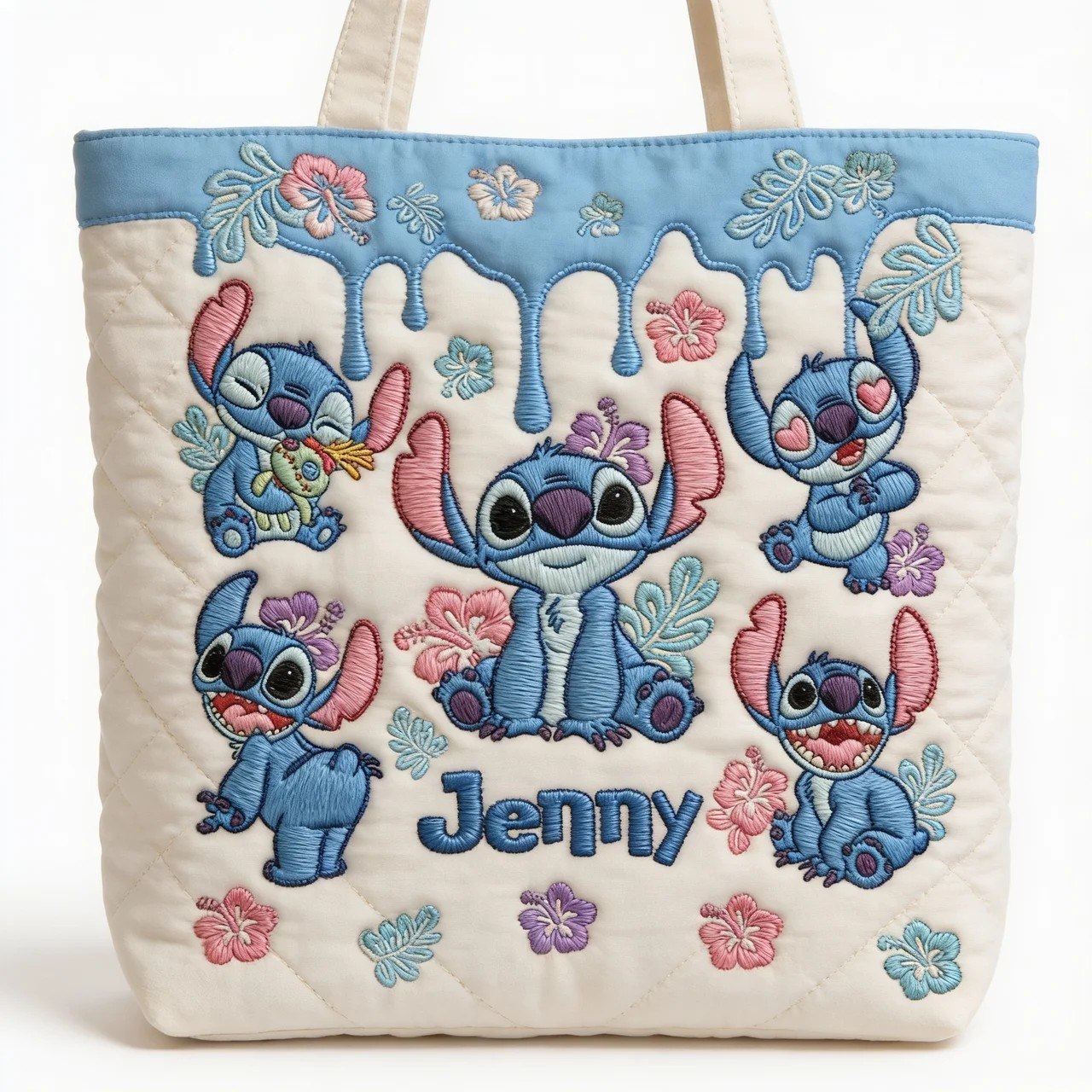 Ohana Family Bond - Personalized Quilted Tote Bag - NSK10031