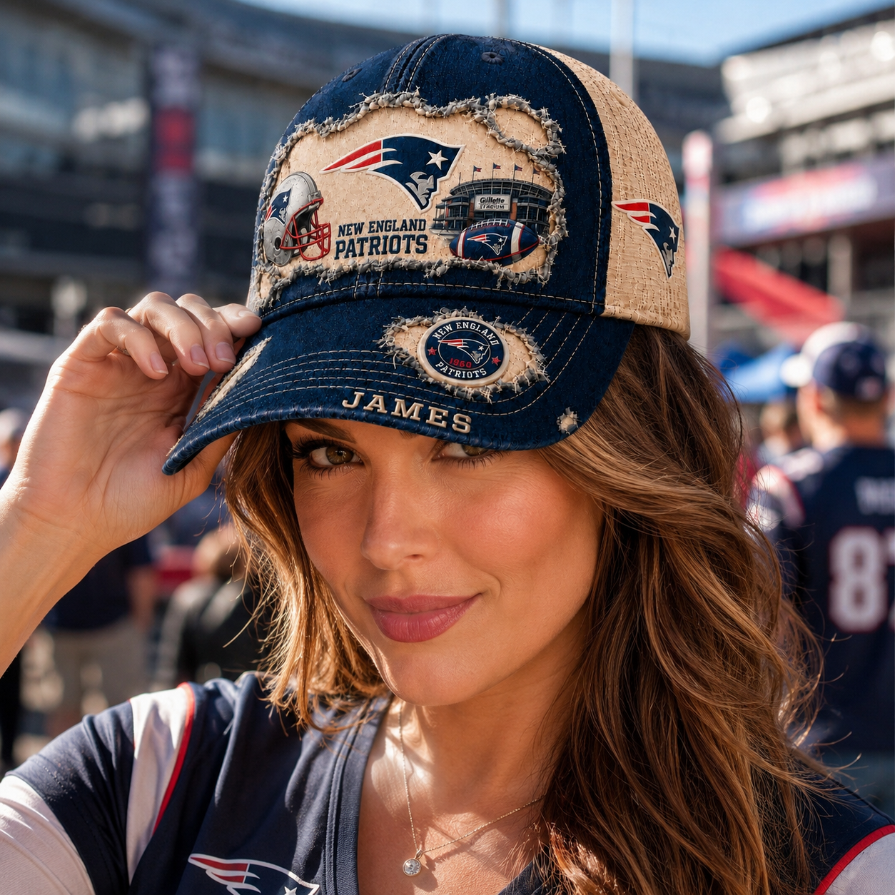 American Football Game Day – Personalized Vintage Classic Cap - NSK10123