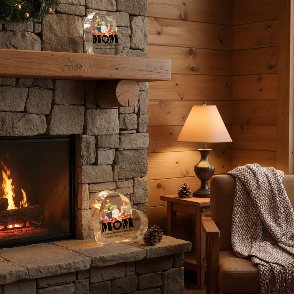 Mom, thank you for always being there - Personalized Mom Acrylic Heart