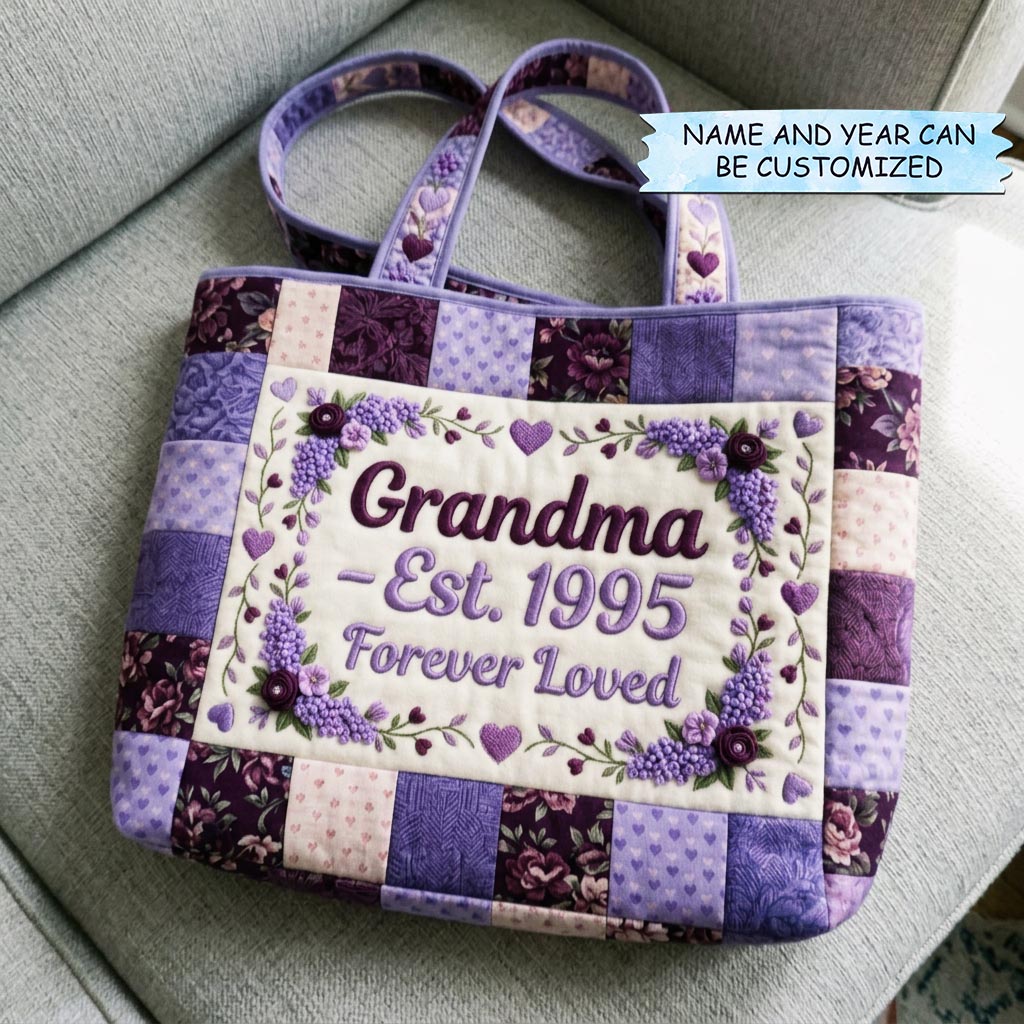 The Floral Love Quilted Tote