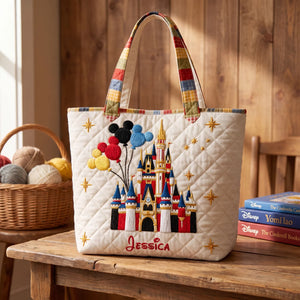 Magic Castle - Personalized Quilted Tote Bag - NSK10016