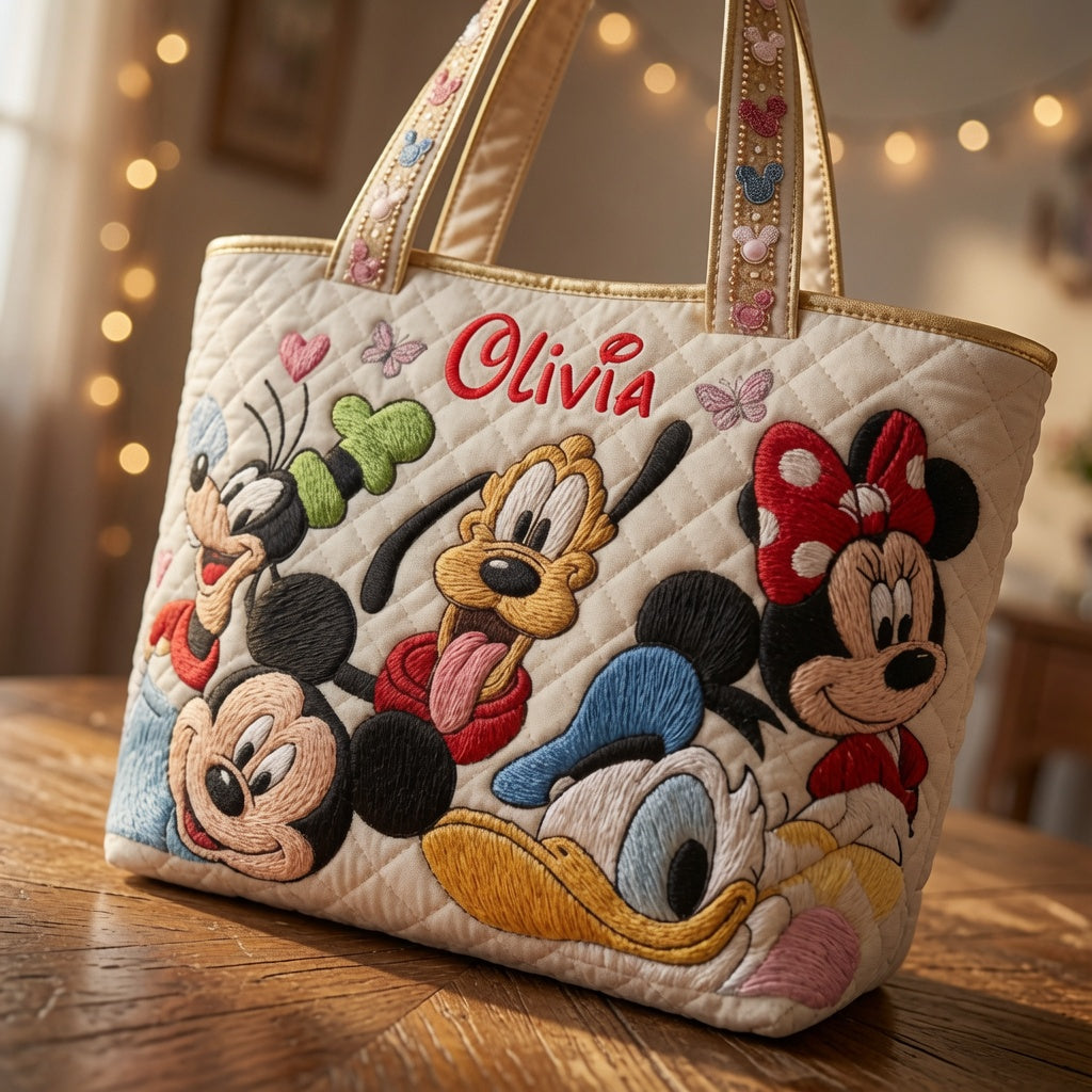 Magic Kingdom - Personalized Quilted Tote Bag - NSK10018