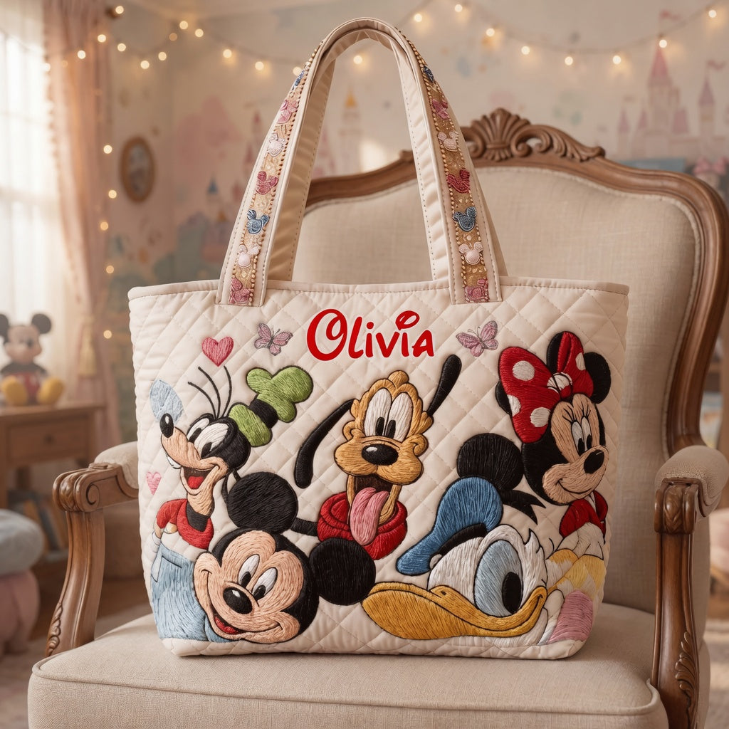 Magic Kingdom - Personalized Quilted Tote Bag - NSK10018