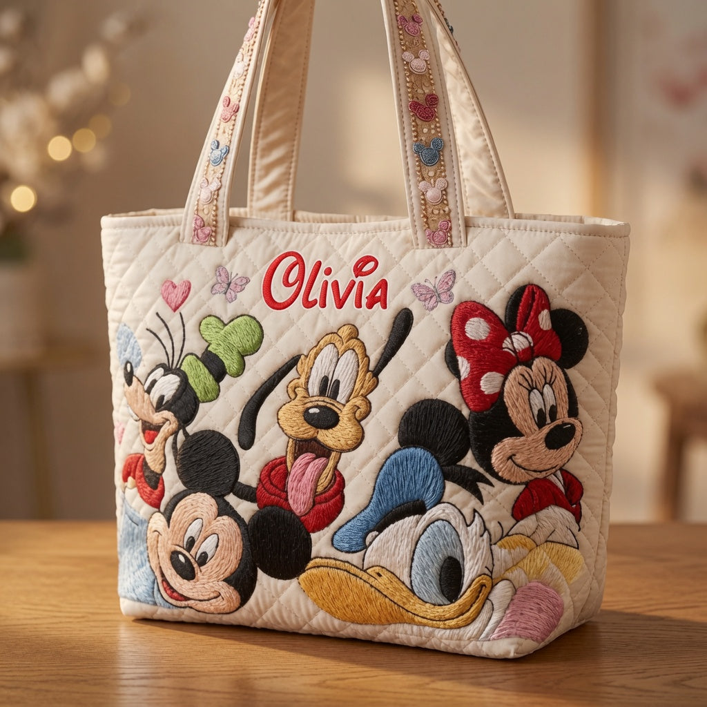 Magic Kingdom - Personalized Quilted Tote Bag - NSK10018