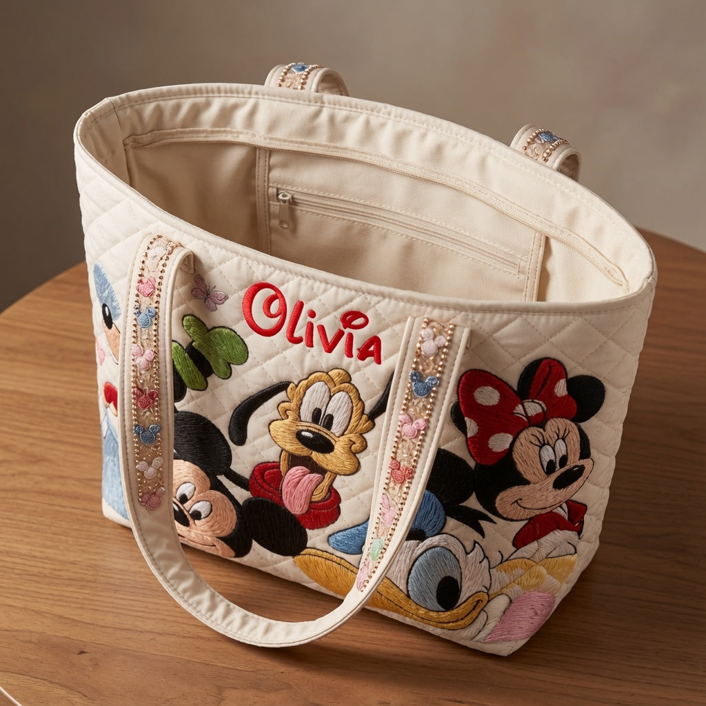 Magic Kingdom - Personalized Quilted Tote Bag - NSK10018
