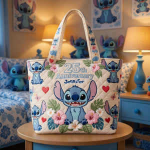 Blue Ohana 25th Anniversary - Personalized Quilted Tote Bag - NSK10020