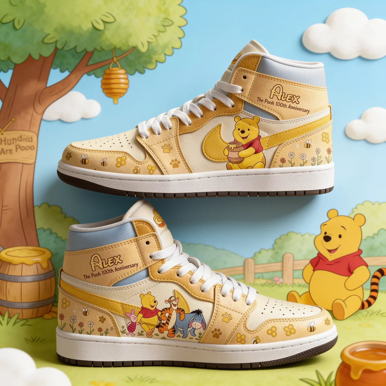 100 Years of Friendship - Personalized Air Jordan Hightop - NSK10091
