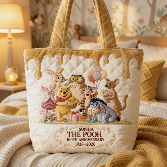Woodland Friends  100th Anniversary -  Personalized Quilted Tote Bag - NSK10090