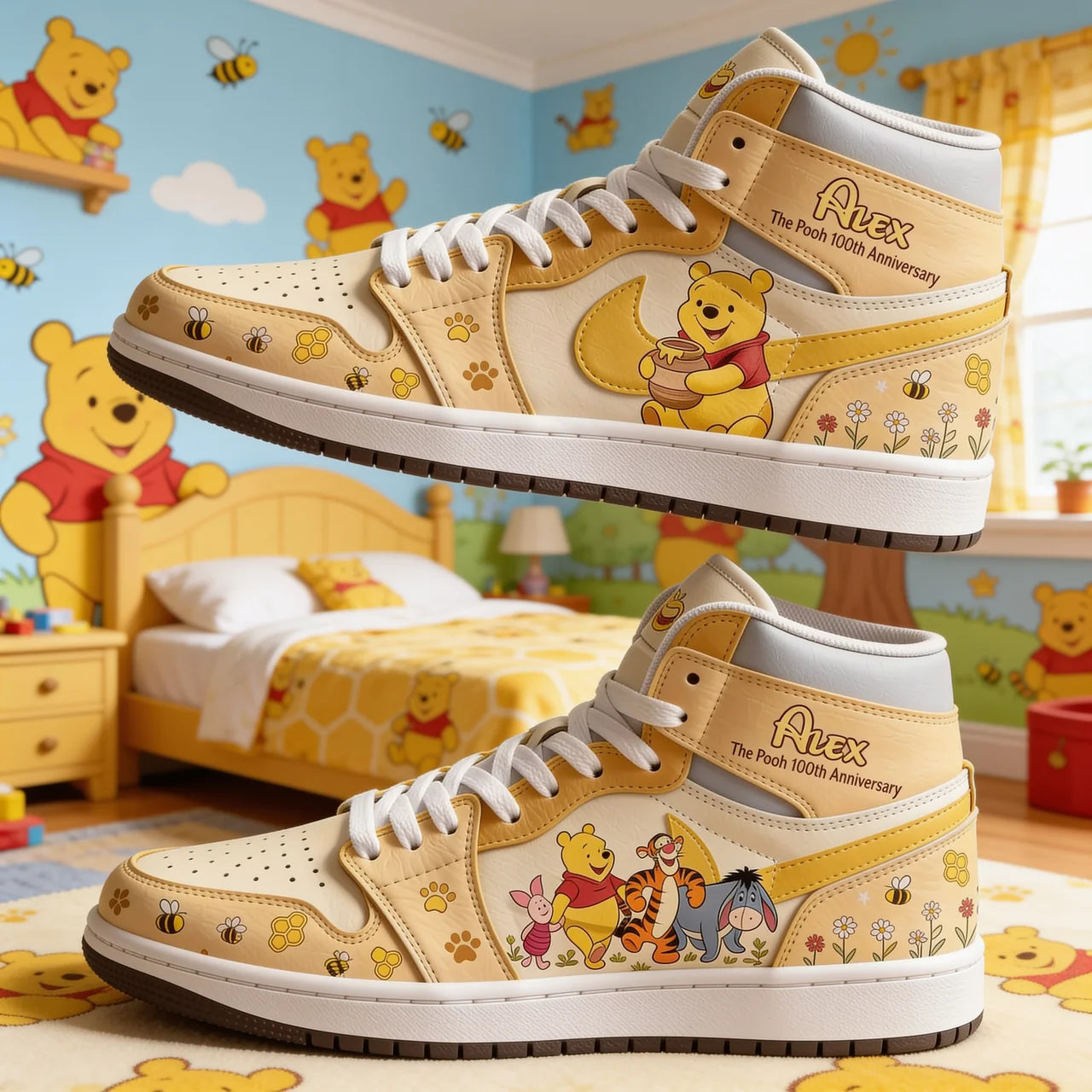 100 Years of Friendship - Personalized Air Jordan Hightop - NSK10091