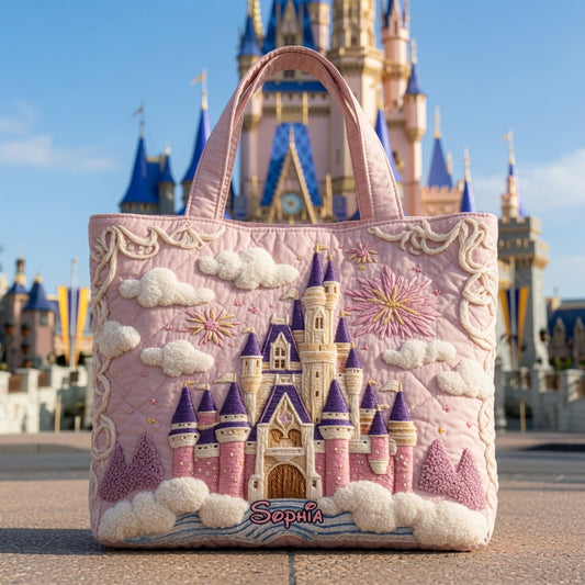 Magical Castle - Personalized Quilted Tote Bag - NSK10094