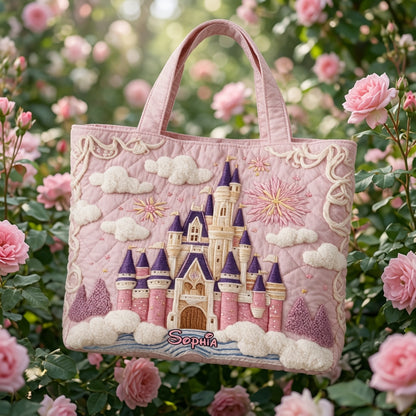 Magical Castle - Personalized Quilted Tote Bag - NSK10094