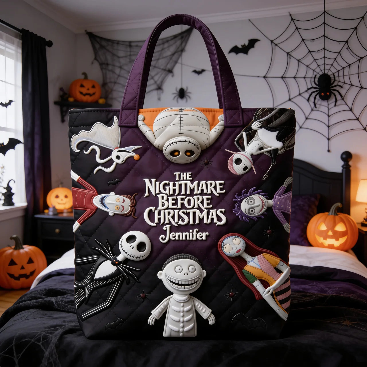 Dark Nightmare - Personalized Quilted Tote Bag - NSK10099
