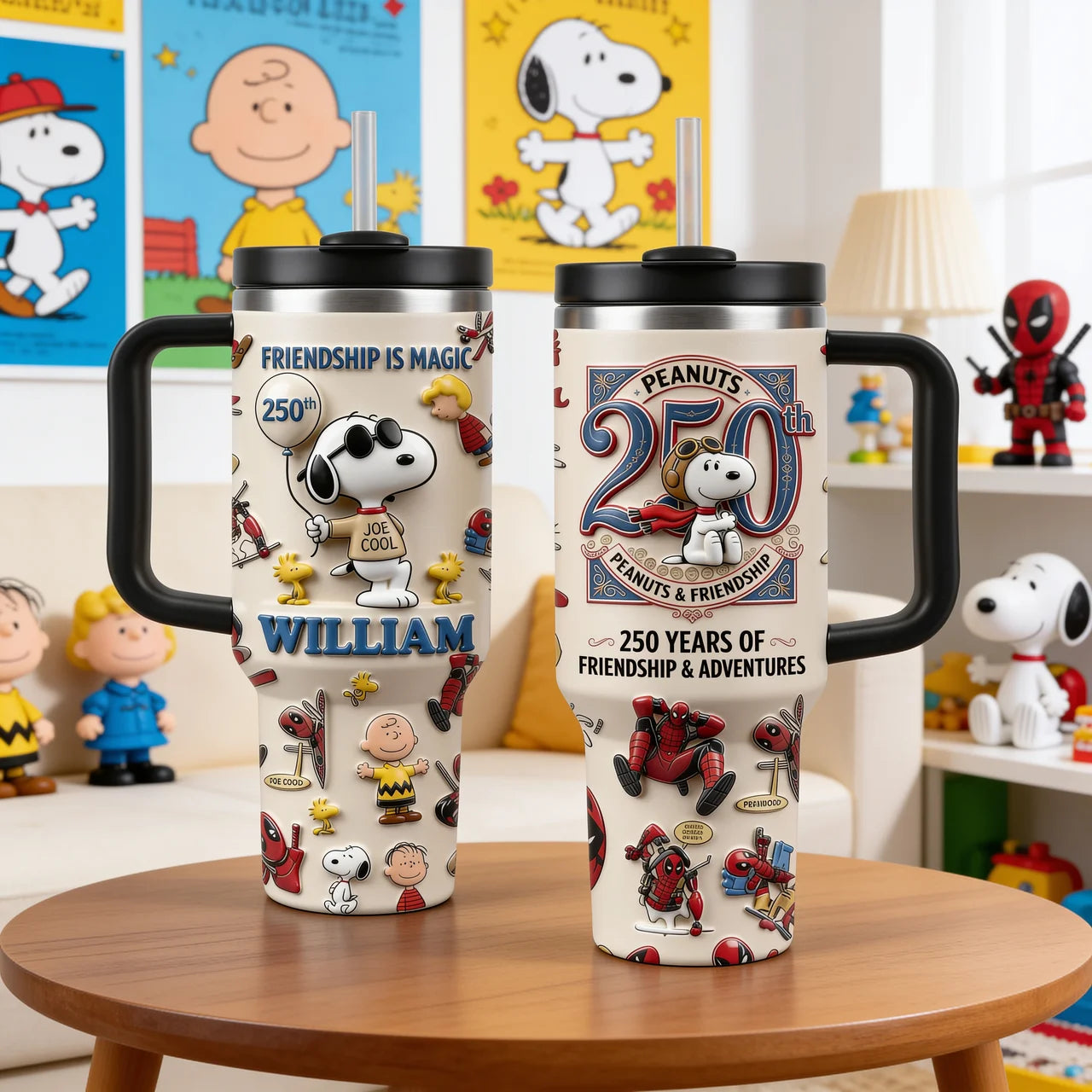 250 Years of Friendship - Personalized 40oz Tumbler With Handle - NSK10102