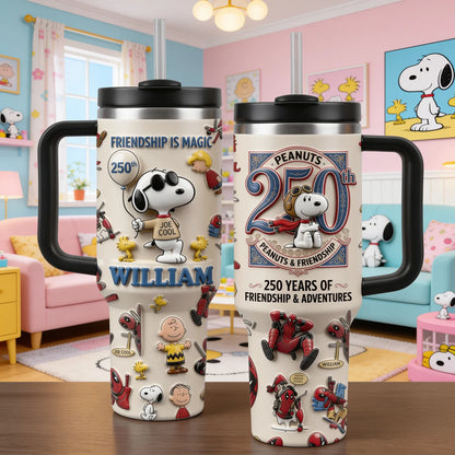 250 Years of Friendship - Personalized 40oz Tumbler With Handle - NSK10102