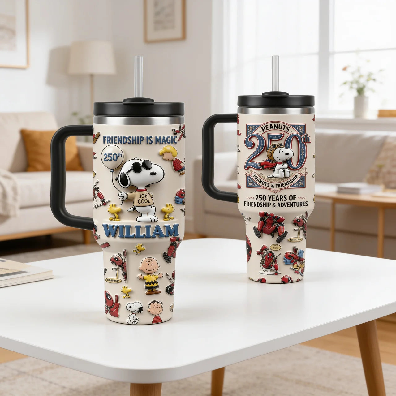 250 Years of Friendship - Personalized 40oz Tumbler With Handle - NSK10102