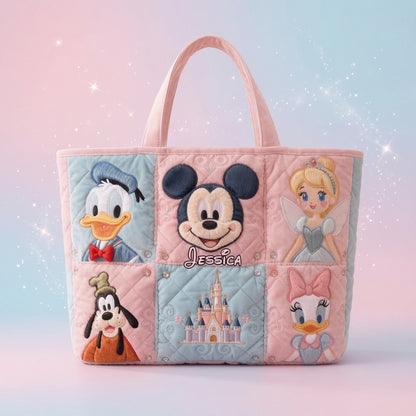 Castle & Friends - Personalized Quilted Tote Bag - NSK10106