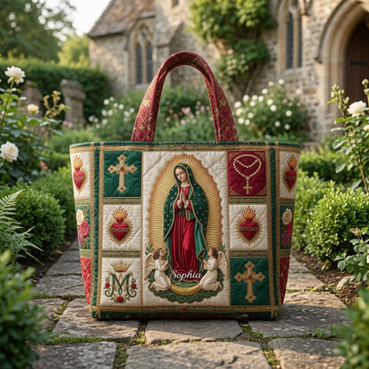 Our Lady of Guadalupe - Personalized Quilted Tote Bag - NSK10107