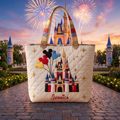 Magic Castle - Personalized Quilted Tote Bag - NSK10016