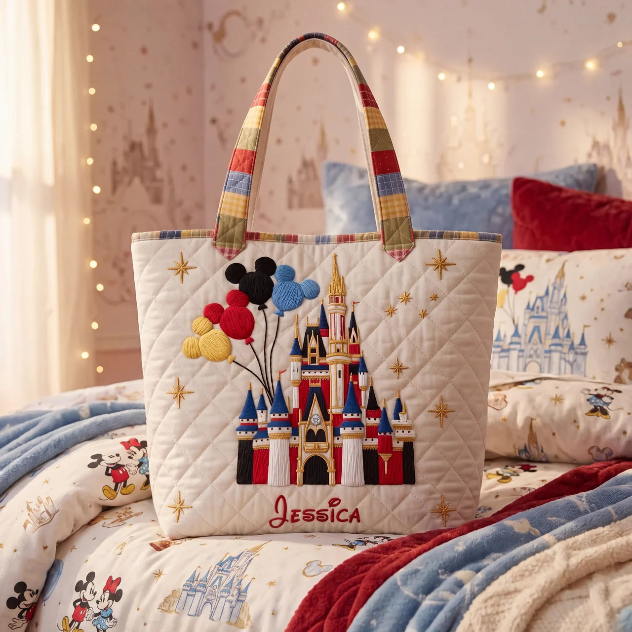 Magic Castle - Personalized Quilted Tote Bag - NSK10016