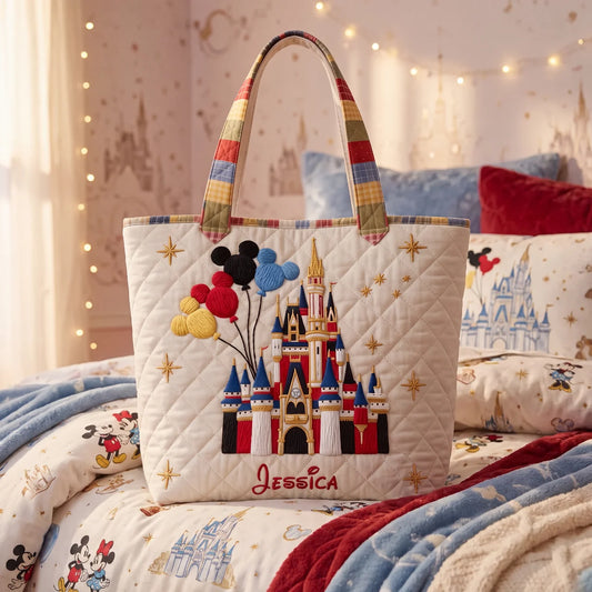 Magic Castle - Personalized Quilted Tote Bag - NSK10016