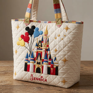 Magic Castle - Personalized Quilted Tote Bag - NSK10016