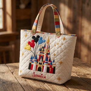 Magic Castle - Personalized Quilted Tote Bag - NSK10016