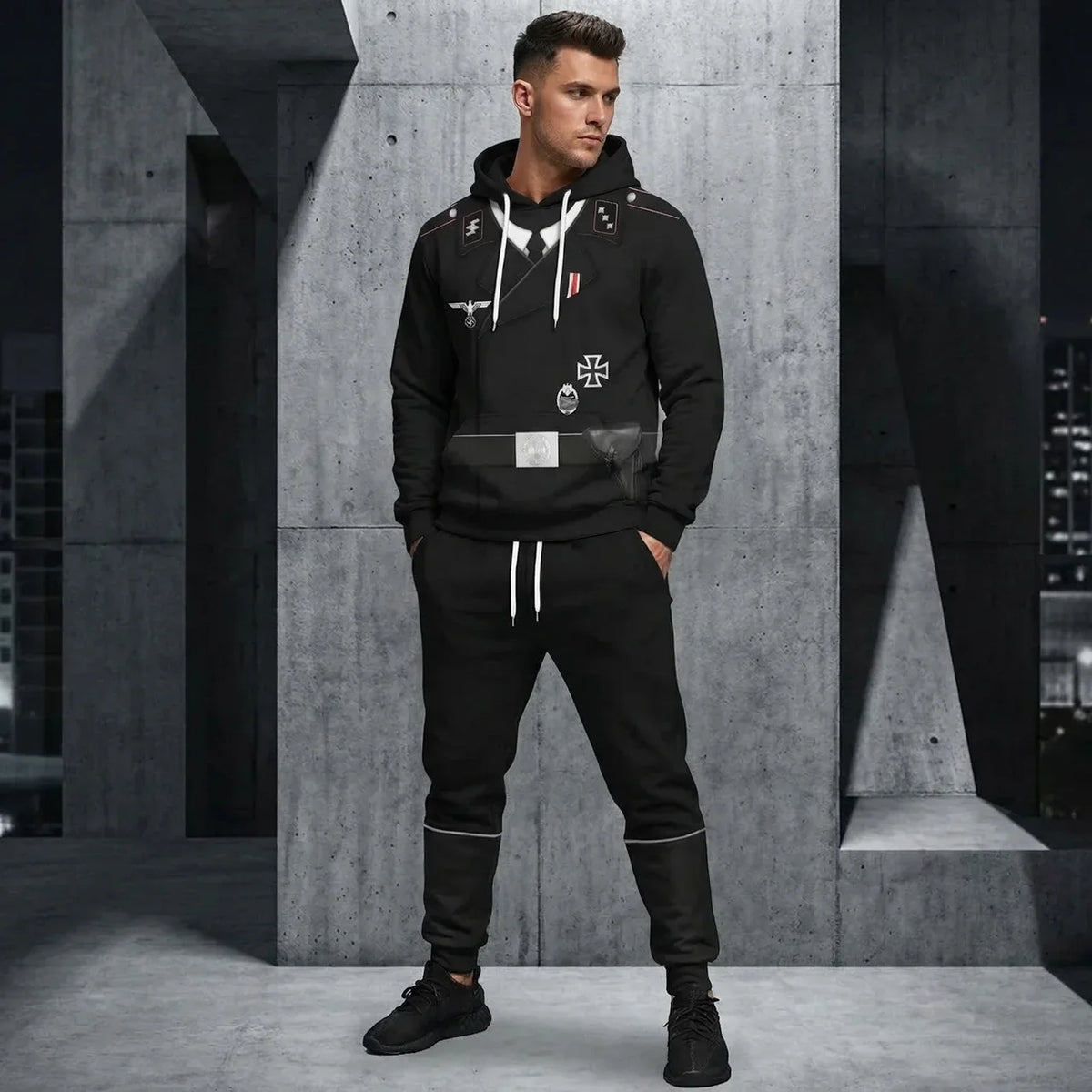 Heer Panzer Wehrmacht Military Uniform Hoodie, Sweatshirt, T-Shirt Costume for Cosplay MNP001CS