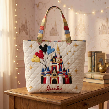 Magic Castle - Personalized Quilted Tote Bag - NSK10016