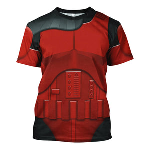 Imprerial Crimson Stormtrooper Costume Hoodie Sweatshirt T-Shirt Sweatpants – MNP178CSSTW