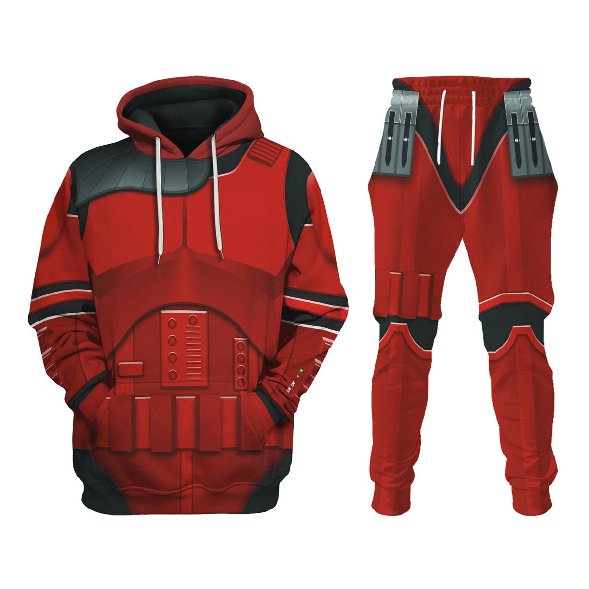 Imprerial Crimson Stormtrooper Costume Hoodie Sweatshirt T-Shirt Sweatpants – MNP178CSSTW
