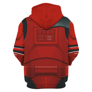 Imprerial Crimson Stormtrooper Costume Hoodie Sweatshirt T-Shirt Sweatpants – MNP178CSSTW