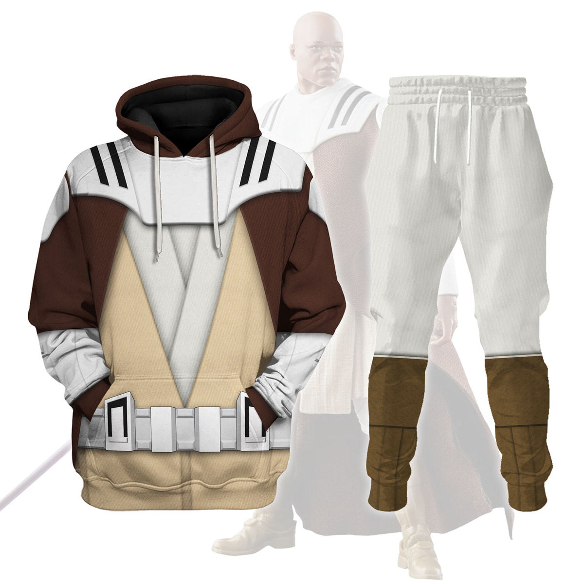 Mace Windu’s Jedi Robes Costume Hoodie Sweatshirt T-Shirt Sweatpants – MNP215CSSTW