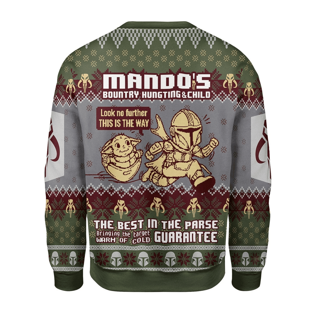 Mando’s Bountry Hunting Ugly Christmas Sweater – MNP208CSSTW