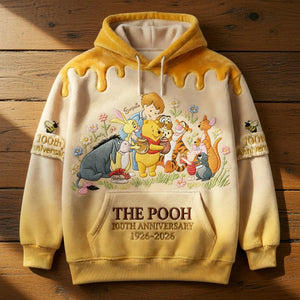 Honey Bear Celebrate Our 100th Anniversary With Friends - Personalized Mouse All Over Shirt - MNPS0110