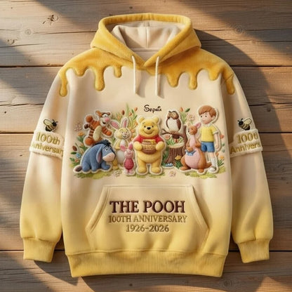 Honey Bear Celebrate Our 100th Anniversary - Personalized Mouse All Over Shirt - MNPS0109