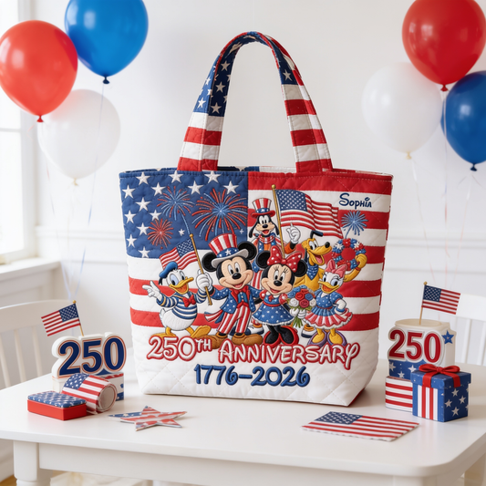 Magic Friends 250th Anniversary Edition - Personalized Quilted Tote Bag - NSK10045