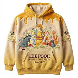 Honey Bear Celebrate Our 100th Anniversary With Friends - Personalized Mouse All Over Shirt - MNPS0110
