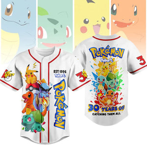 30 Years of Catching Legends - Personalized Baseball Jersey - MNPS0316NL