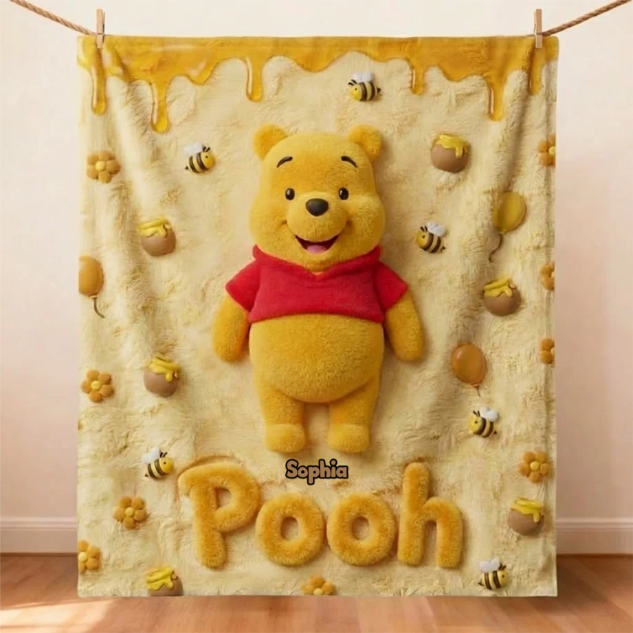 Honey Bear 100th Anniversary - Personalized Mouse Blanket | MNPB01005