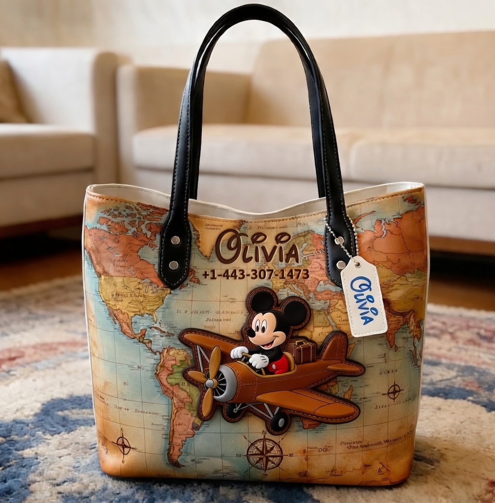 Traveling With Funny Friends - Personalized Tote Bag - NSK10037