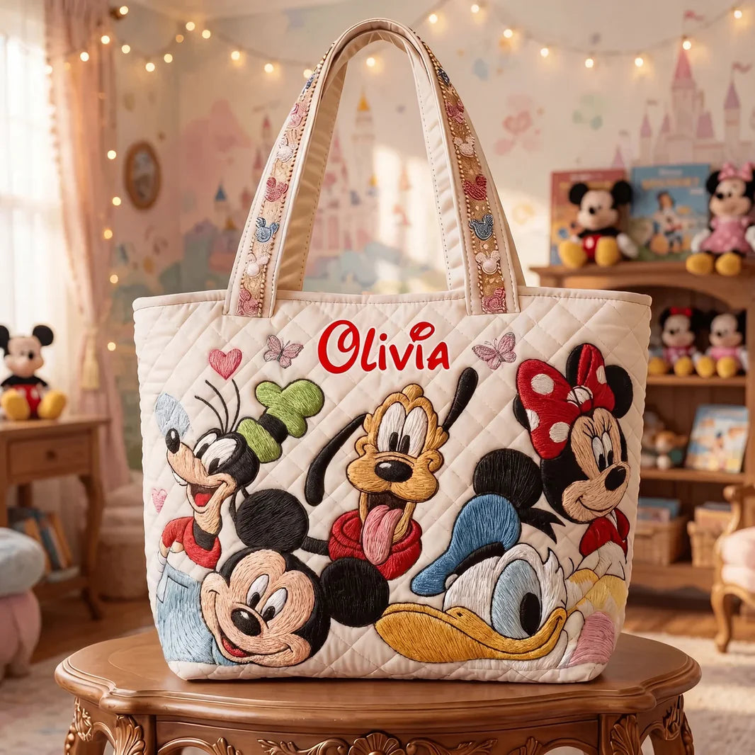 Enchanted Kingdom - Personalized Quilted Tote Bag - NSK10018