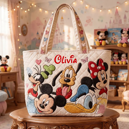 Enchanted Kingdom - Personalized Quilted Tote Bag - NSK10018