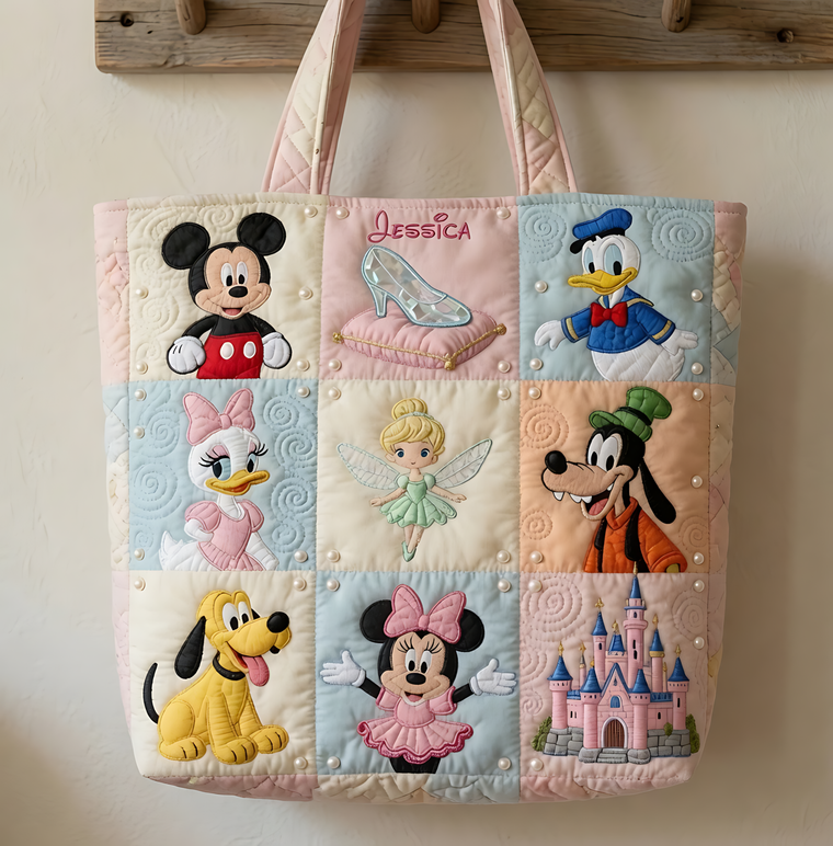 Magical Friends - Personalized Quilted Tote Bag - NSK10022