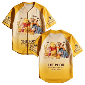 Honey Bear Celebrate Our 100th Anniversary - Personalized Baseball Jersey - MNPS0319NL