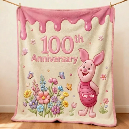 Honey Bear 100th Anniversary - Personalized Mouse Blanket | MNPB01002