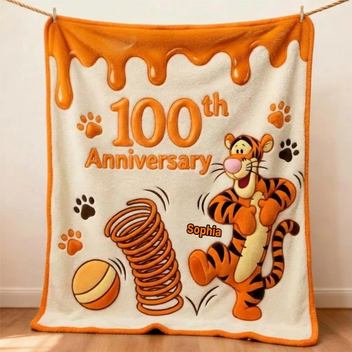 Honey Bear 100th Anniversary - Personalized Mouse Blanket | MNPB01002