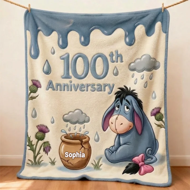 Honey Bear 100th Anniversary - Personalized Mouse Blanket | MNPB01002