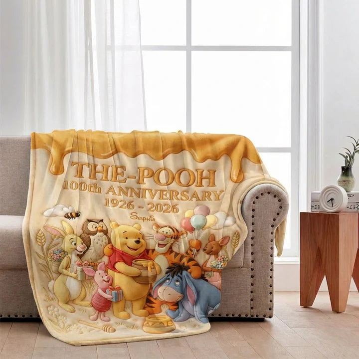 Honey Bear 100th Anniversary - Personalized Mouse Blanket | MNPB01006