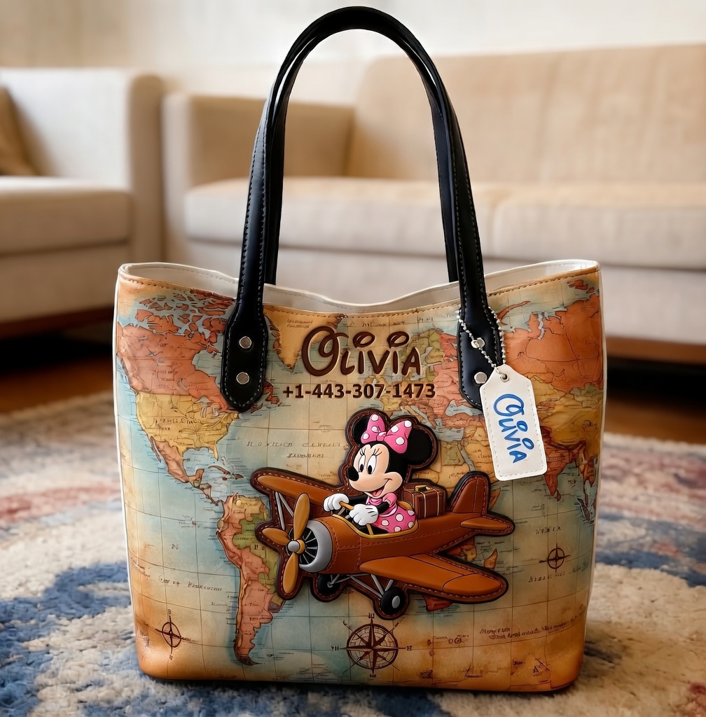 Traveling With Funny Friends - Personalized Tote Bag - NSK10037