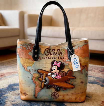Traveling With Funny Friends - Personalized Tote Bag - NSK10037